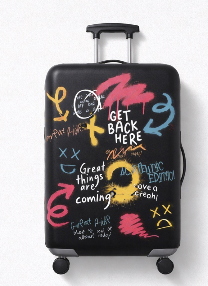 Obal na kufr V&V Accessories Cover  L Graffiti