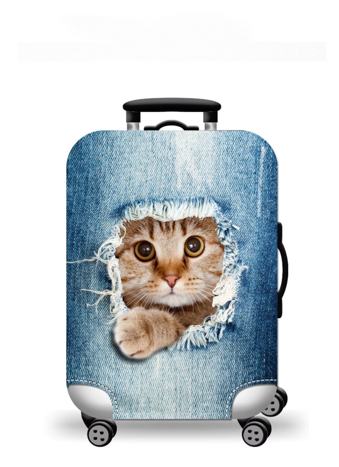 Pokrowiec na walizkę V&V Accessories Cover М Blue cat