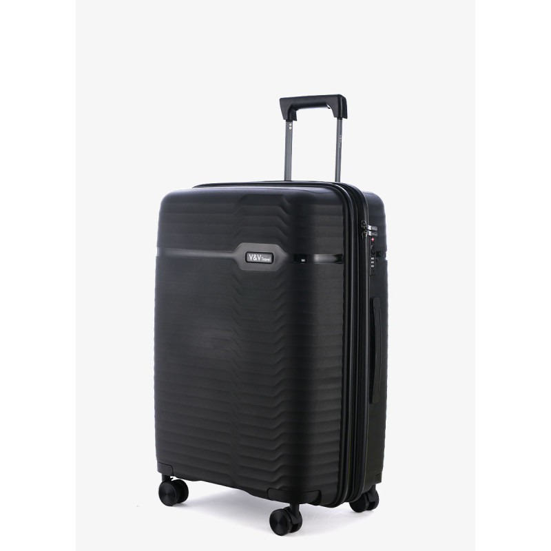 Suitcase V&V Travel Summer Breeze 8018 65cm Black