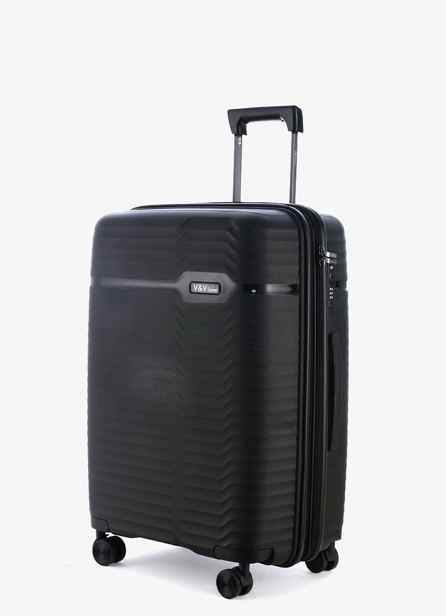 Suitcase V&V Travel Summer Breeze 8018 65cm Black