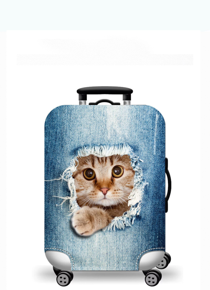 Pokrowiec na walizkę V&V Accessories Cover S Blue cat