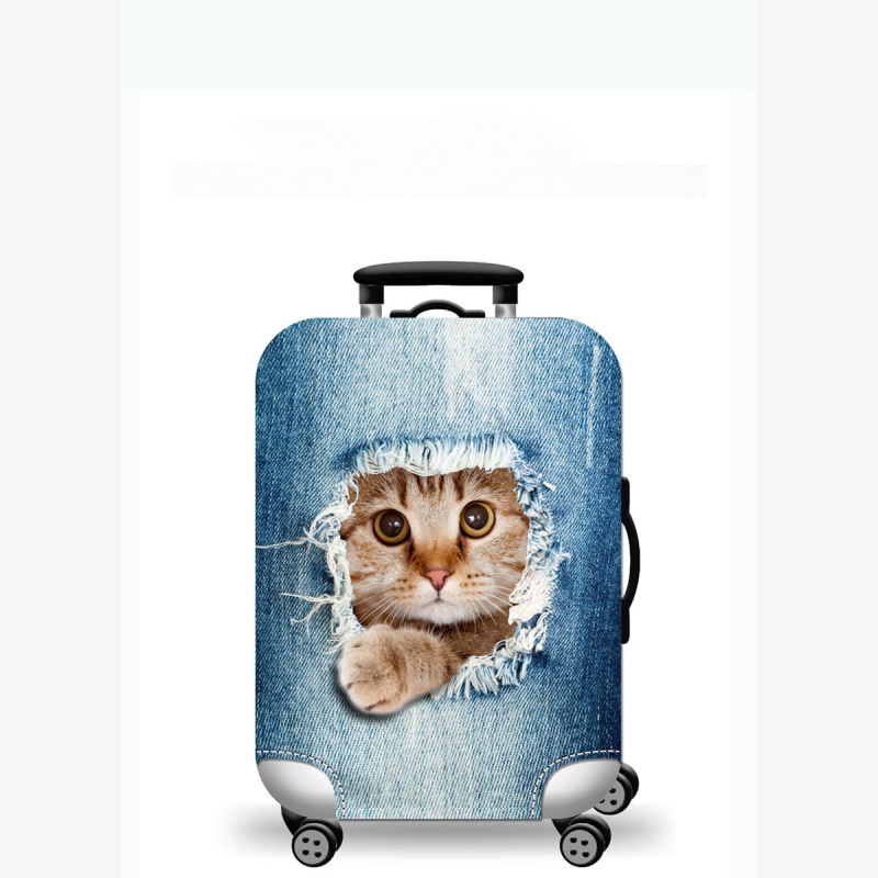 Cover for suitcase V&V Accessories Cover S |Blue cat