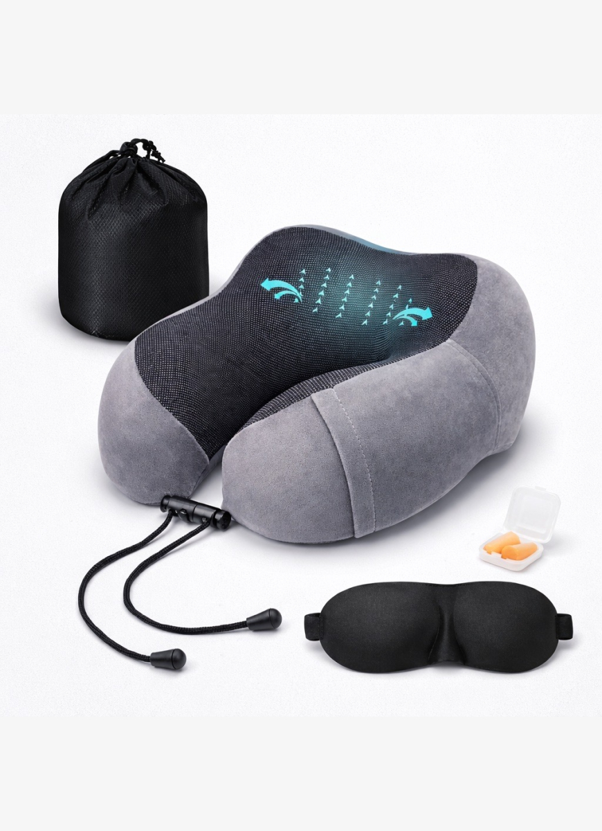 Travel Pillow V&V set black