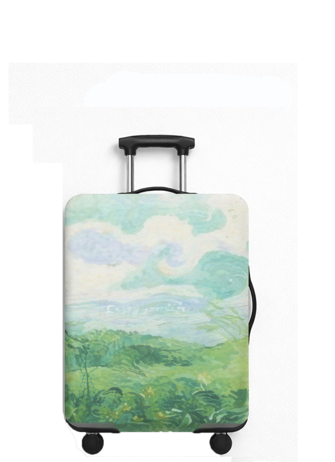 Pokrowiec na walizkę V&V Accessories Cover S Green field