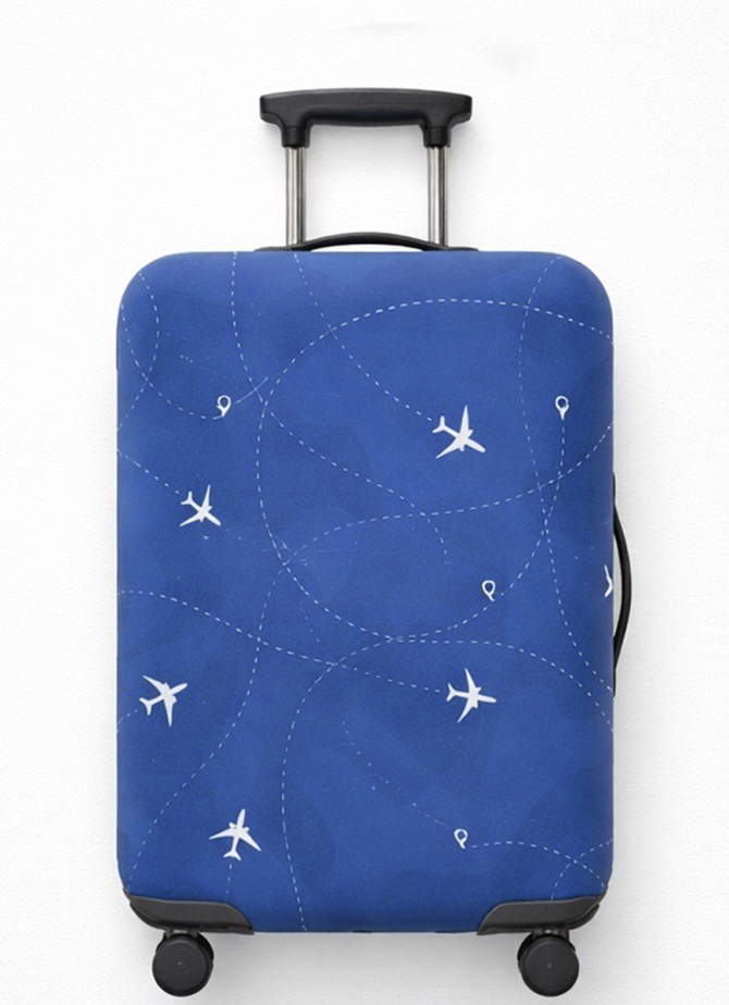 Pokrowiec na walizkę V&V Accessories Cover XL Blue plane