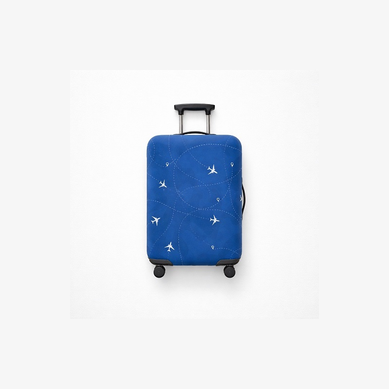 Obal na kufr V&V Accessories Cover M Blue plane