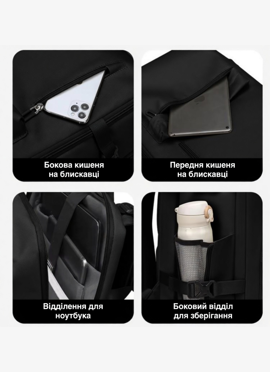 Plecak VnV Travel 8190 czarny