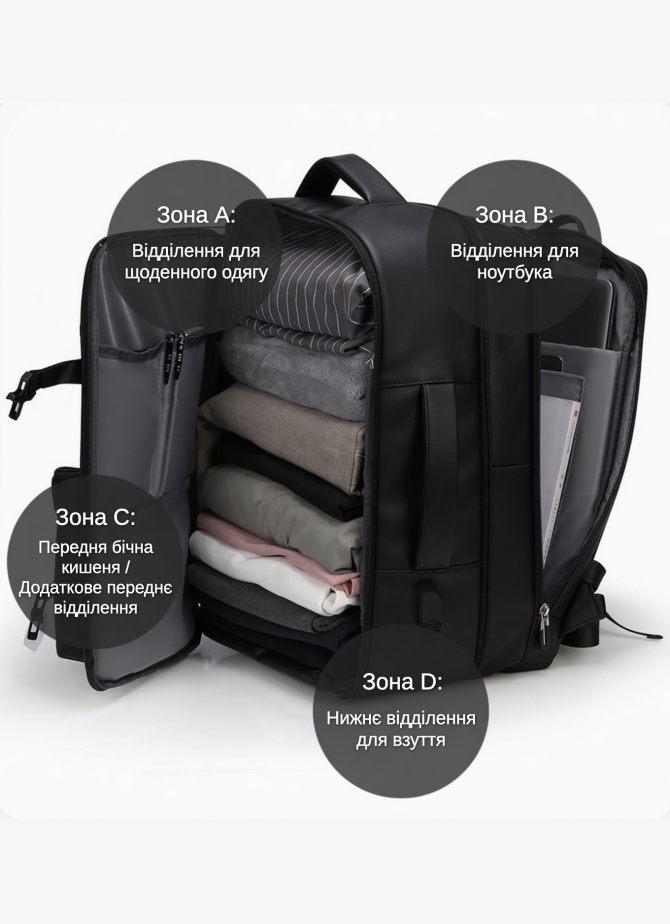 Plecak VnV Travel 8190 grey