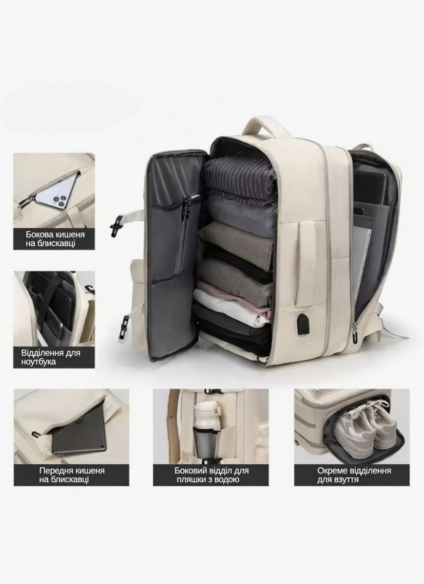 Batoh VnV Travel 8190 grey