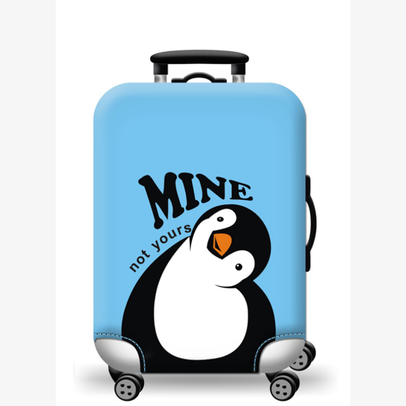 Obal na kufr V&V Accessories Cover S blue penguin