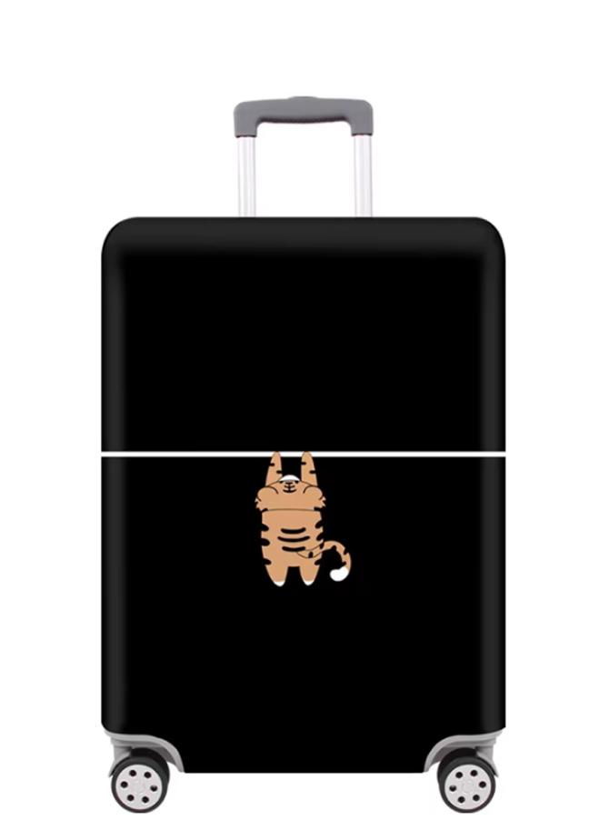 Cover for suitcase V&V Accessories Cover S black tiger