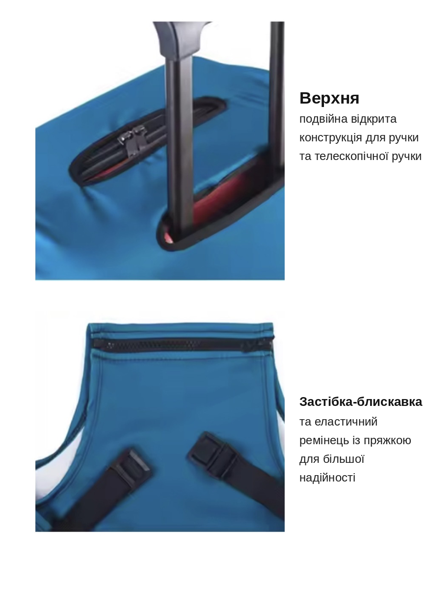 Чохол на валізу V&V Accessories Cover S Blue