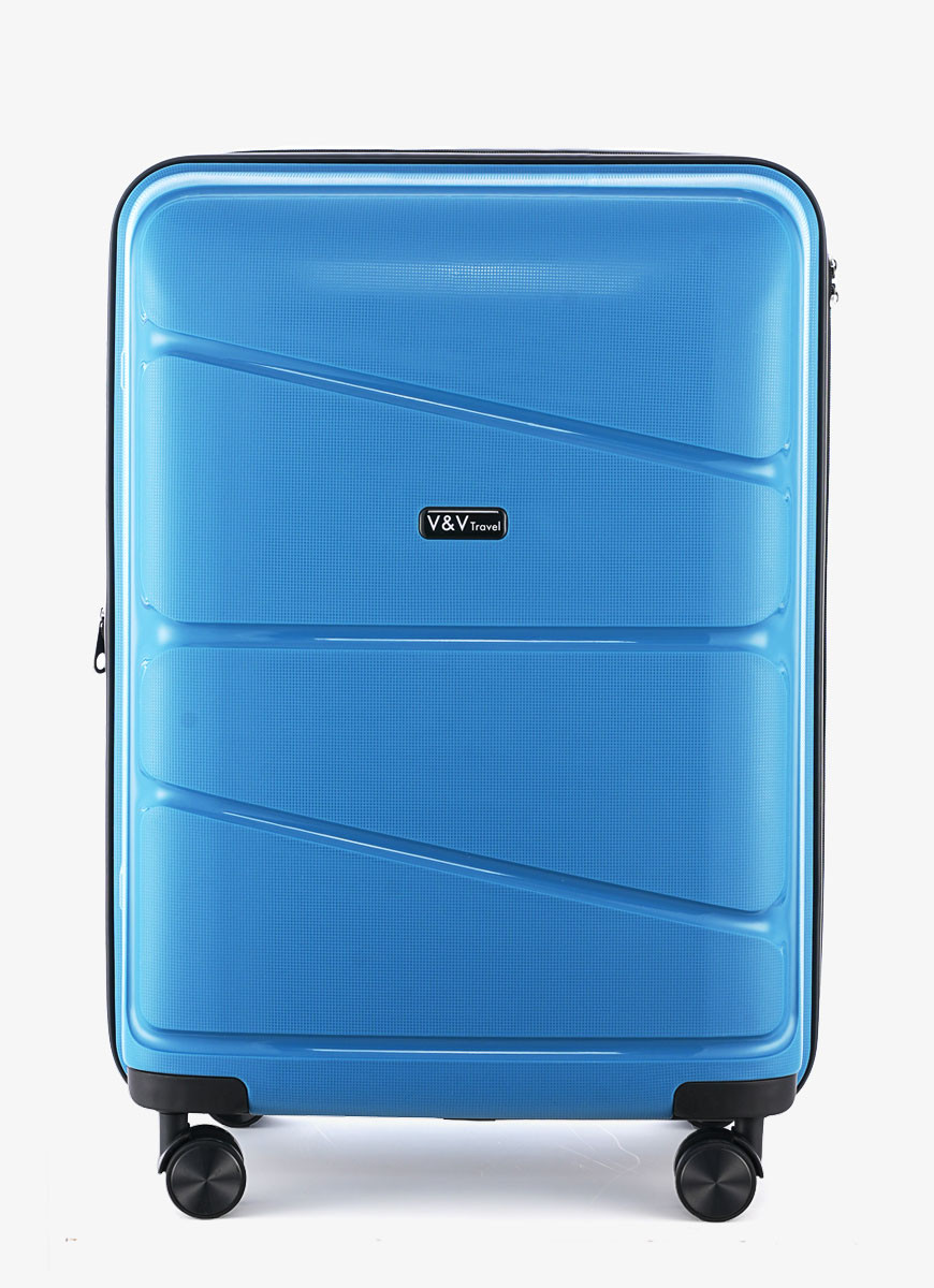 Suitcase V&V Travel Peace 8011-65 Blue