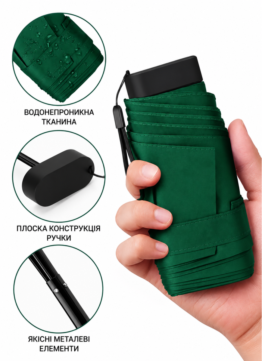 Umbrella V&V  Accesories 67 Dark green