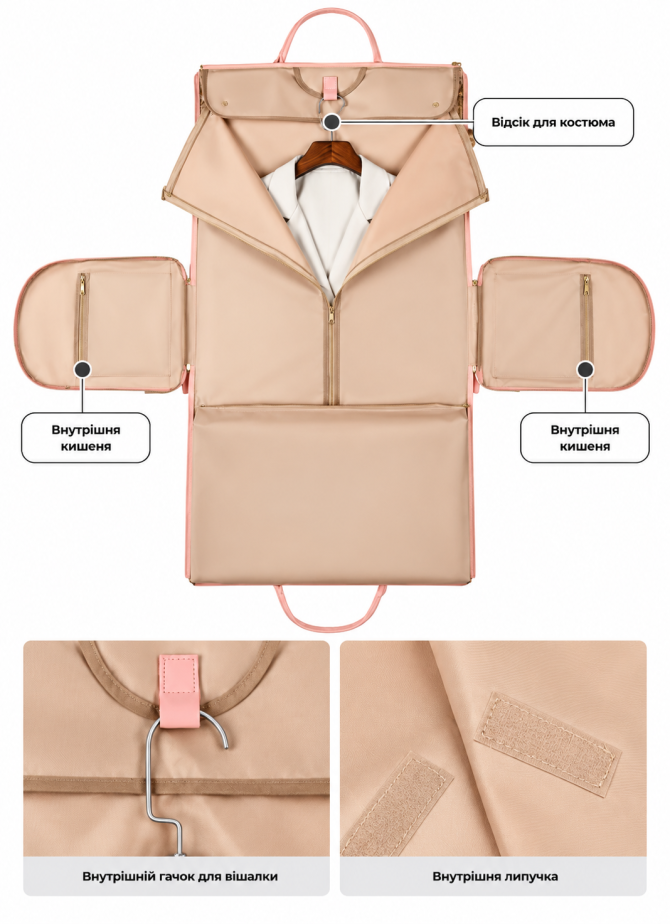 bag-case VnV Travel 3027-pink
