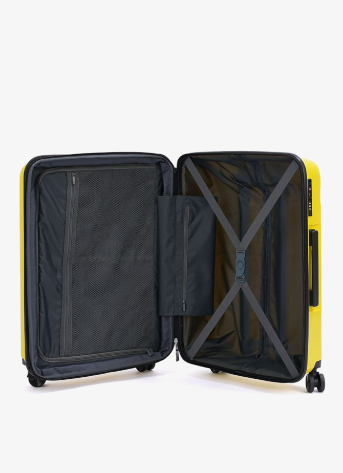 Suitcase V&V Travel Peace 8011-65 Yellow