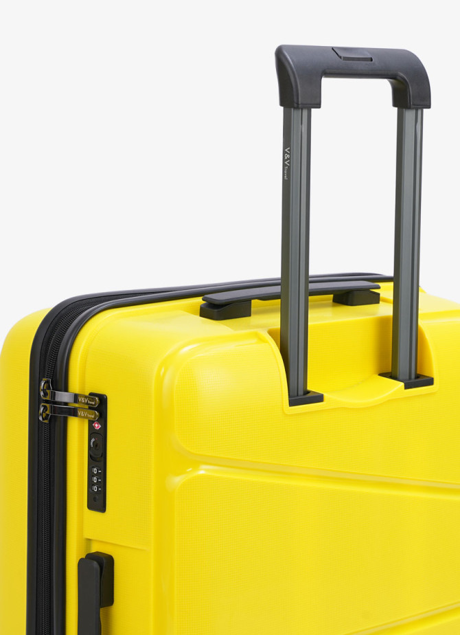 Suitcase V&V Travel Peace 8011-55 Yellow