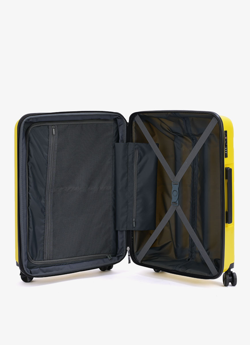 Suitcase V&V Travel Peace 8011-55 Yellow