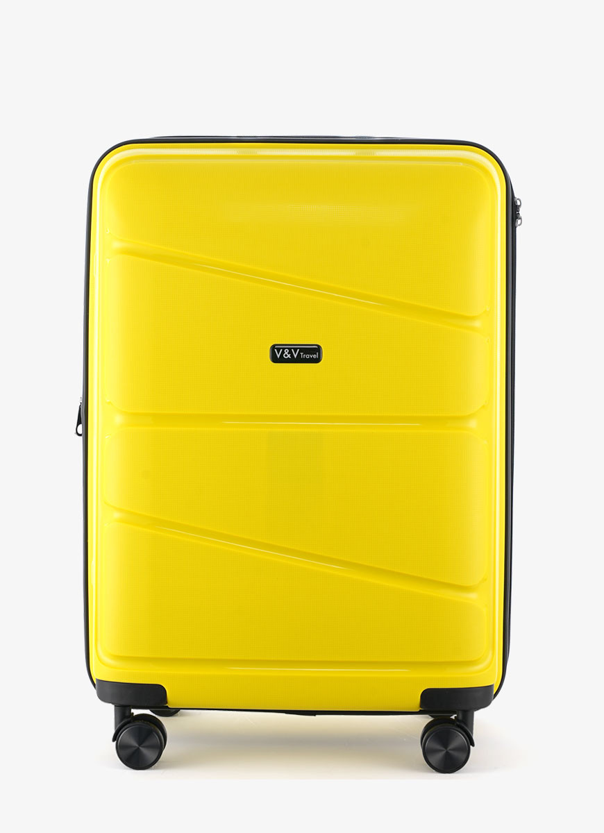 Suitcase V&V Travel Peace 8011-55 Yellow
