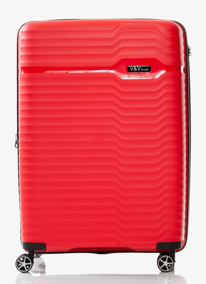 Set of 3 Suitcases V&V Travel Summer Brave 8018 - 3 Piece Set - Red