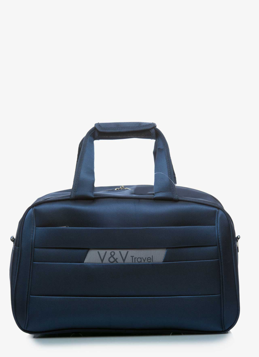 Set of 3 Suitcases and Bag V&V Travel Volunteer 8022 - 4 Piece Set - Blue