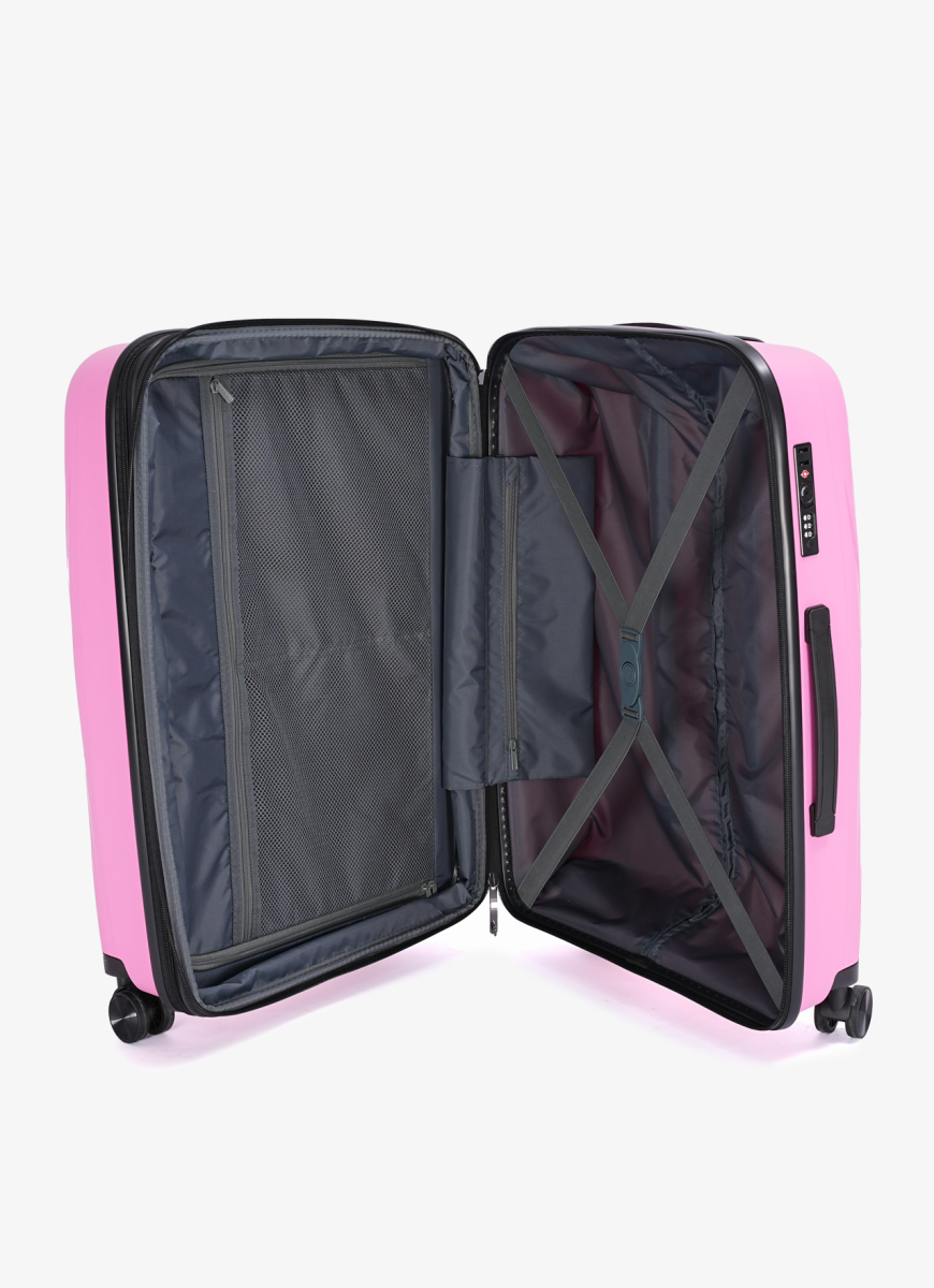 Suitcase V&V Travel Flash Light 8019-55 Pink