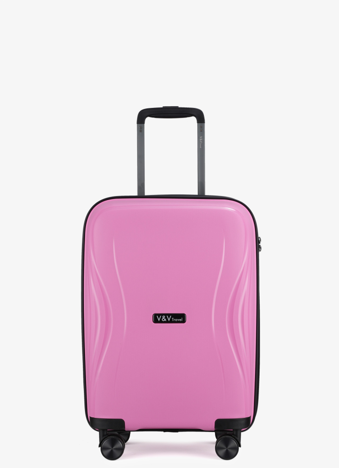 Валіза V&V Travel Flash Light 8019-55 - Pink