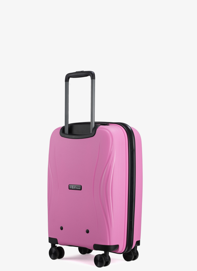 Suitcase V&V Travel Flash Light 8019-55 Pink