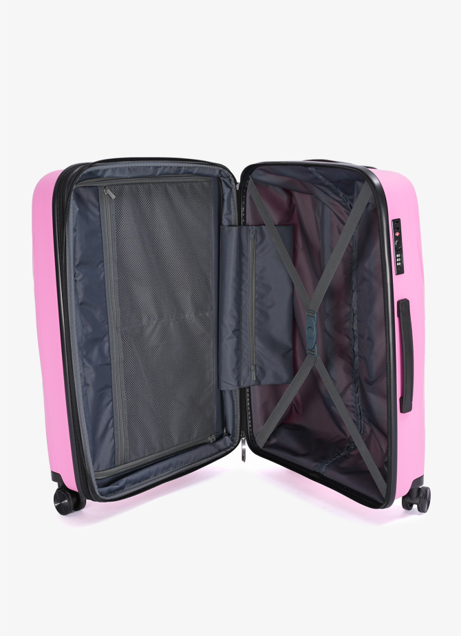 Suitcase V&V Travel Flash Light 8019-65 Pink