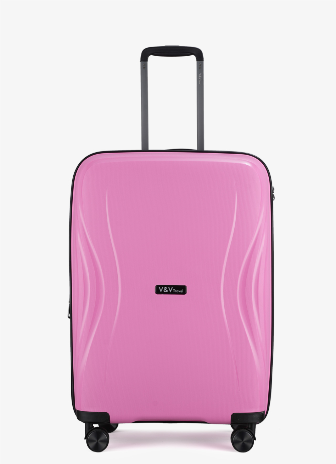 Валіза V&V Travel Flash Light 8019-65 Pink