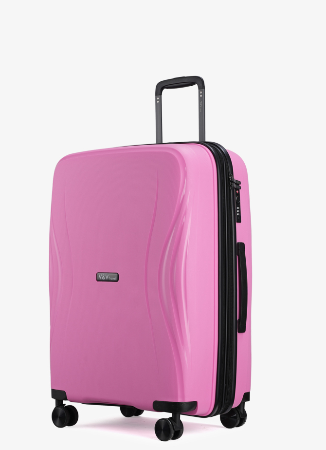 Валіза V&V Travel Flash Light 8019-65 Pink