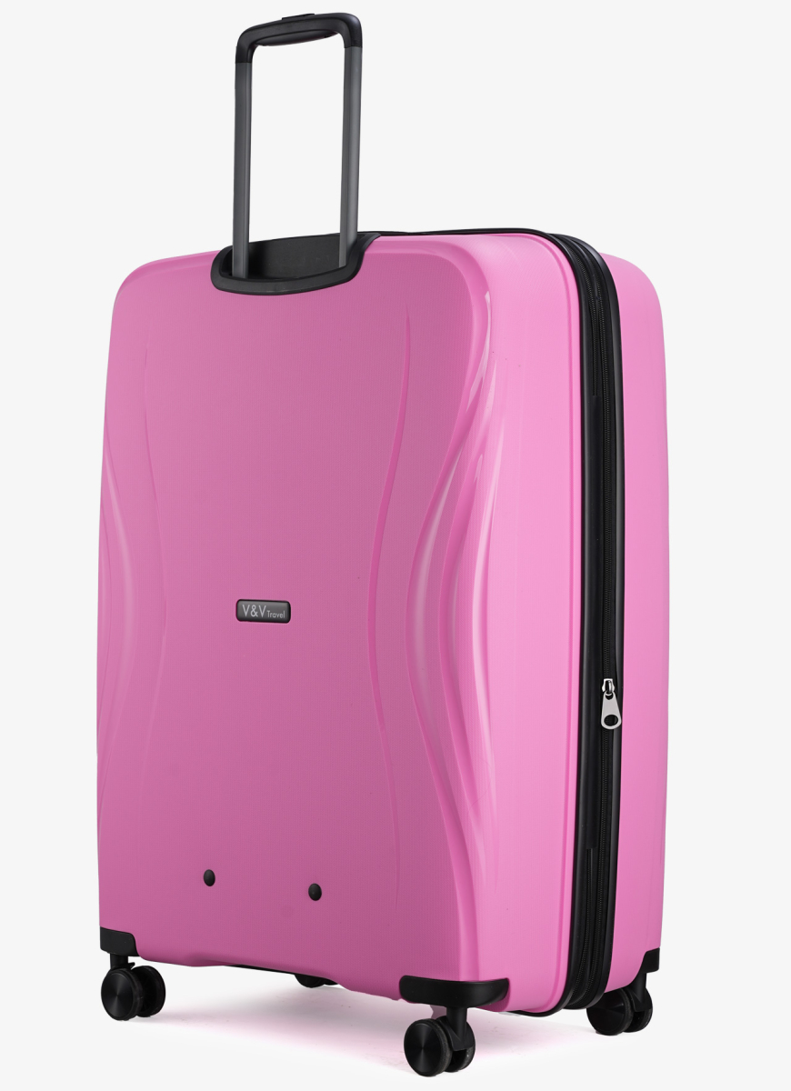 Suitcase V&V Travel Flash Light 8019-75 Pink
