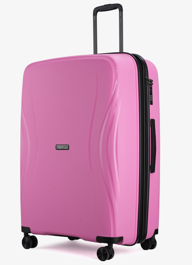 Валіза V&V Travel Flash Light 8019-75 Pink