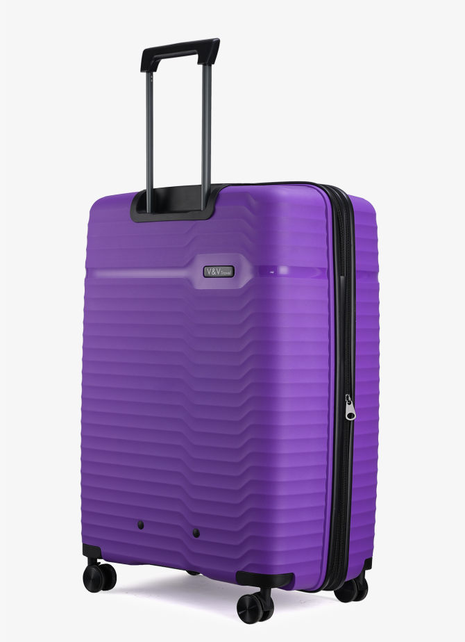 Set of 3 Suitcases V&V Travel Summer Brave 8018 - 3 Piece Set - Purple