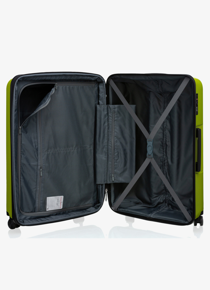 Set of 3 Suitcases V&V Travel Peace 8011 - 3 Piece Set - Olive