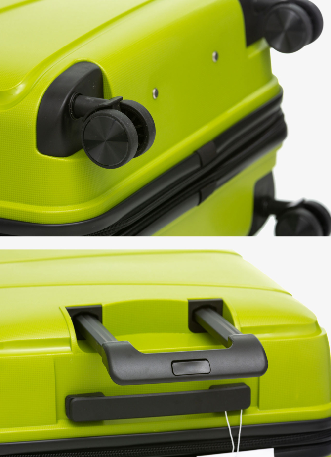 Set of 3 Suitcases V&V Travel Peace 8011 - 3 Piece Set - Olive