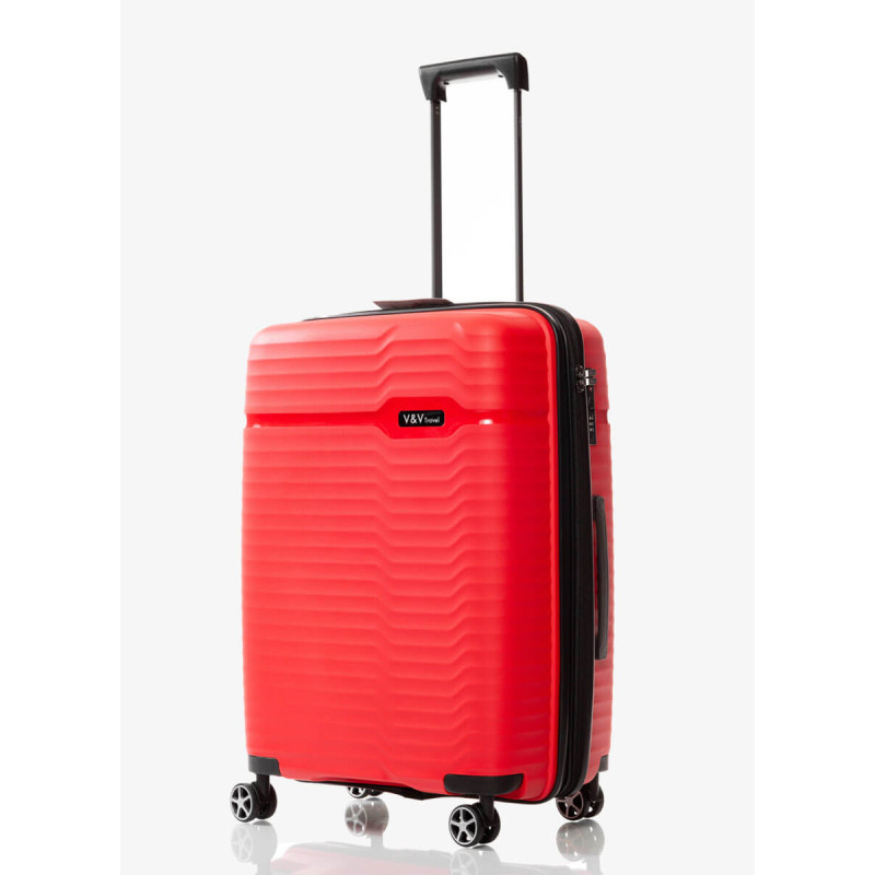 Suitcase V&V Travel Summer Brave 8018-65 Red