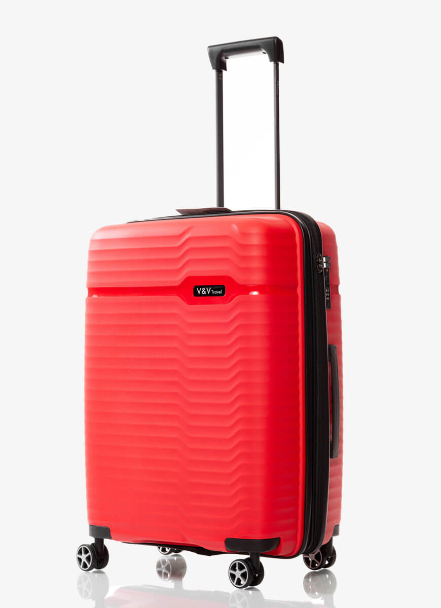 Suitcase V&V Travel Summer Brave 8018-65 Red