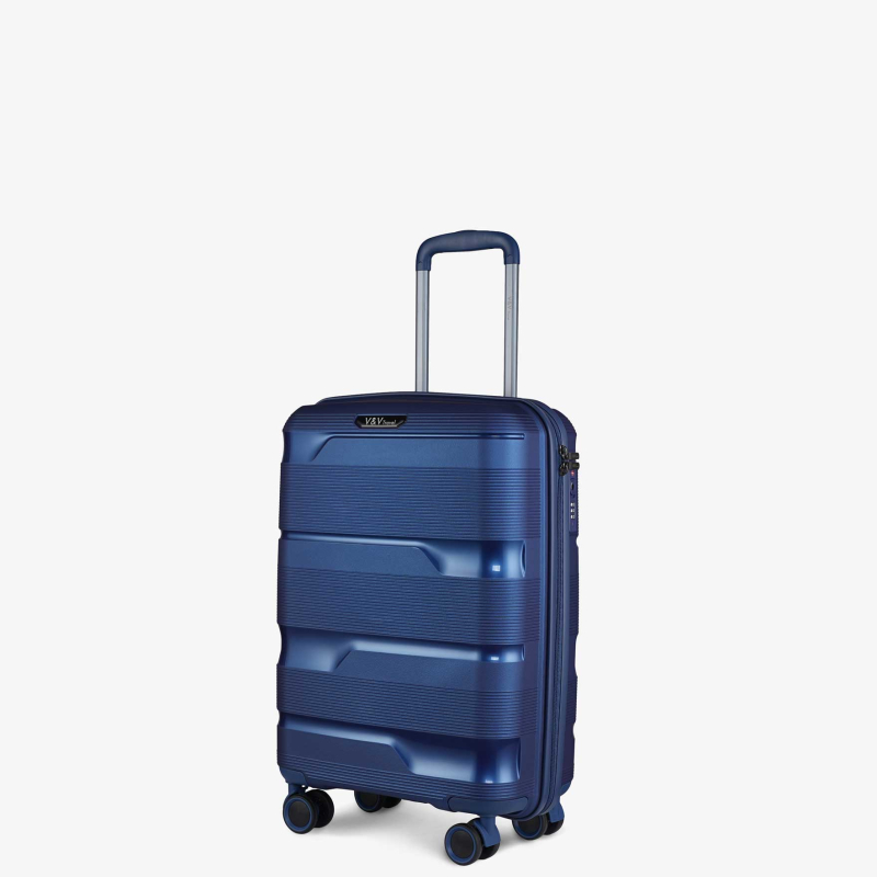 Валіза V&V Travel Metallo 8023-55 Blue