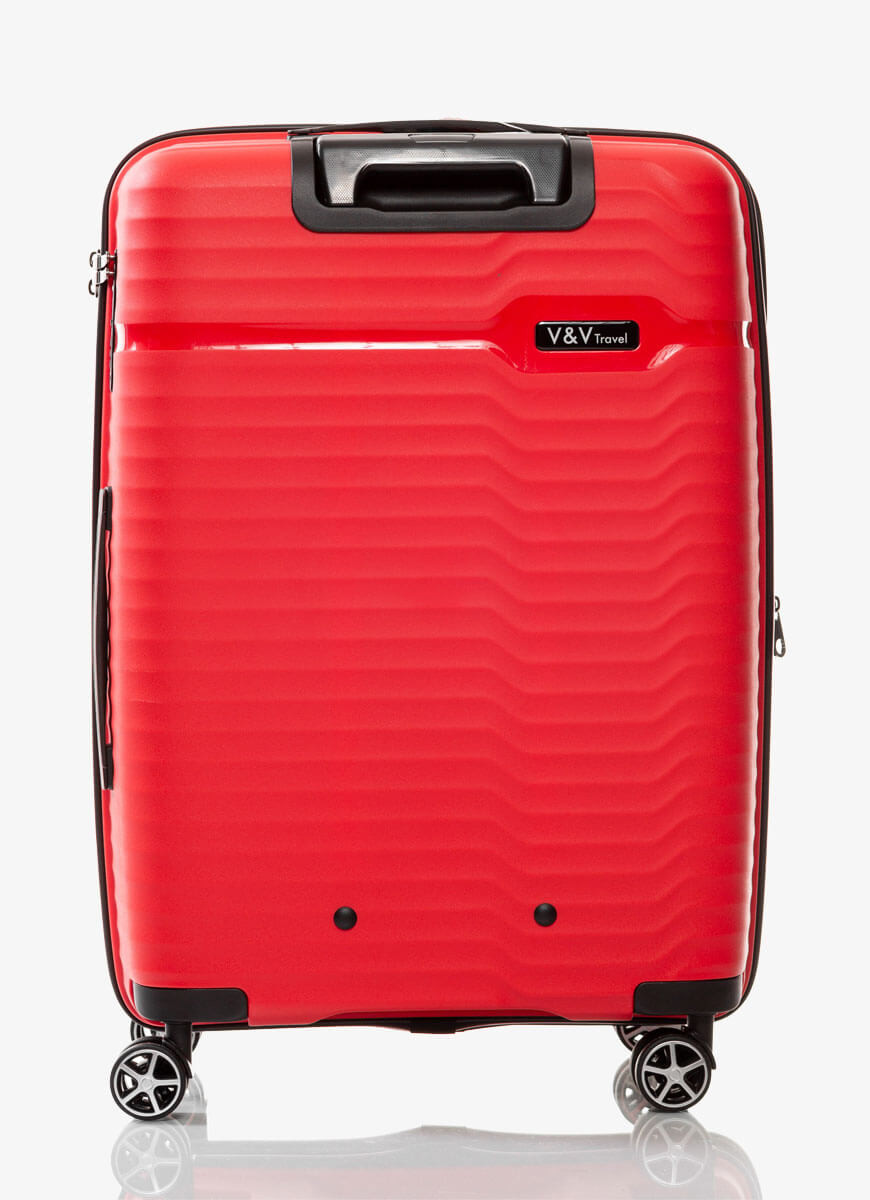 Suitcase V&V Travel Summer Brave 8018-65 Red