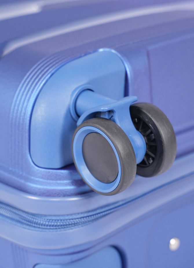 Suitcase V&V Travel Metallo 8023-75 Blue