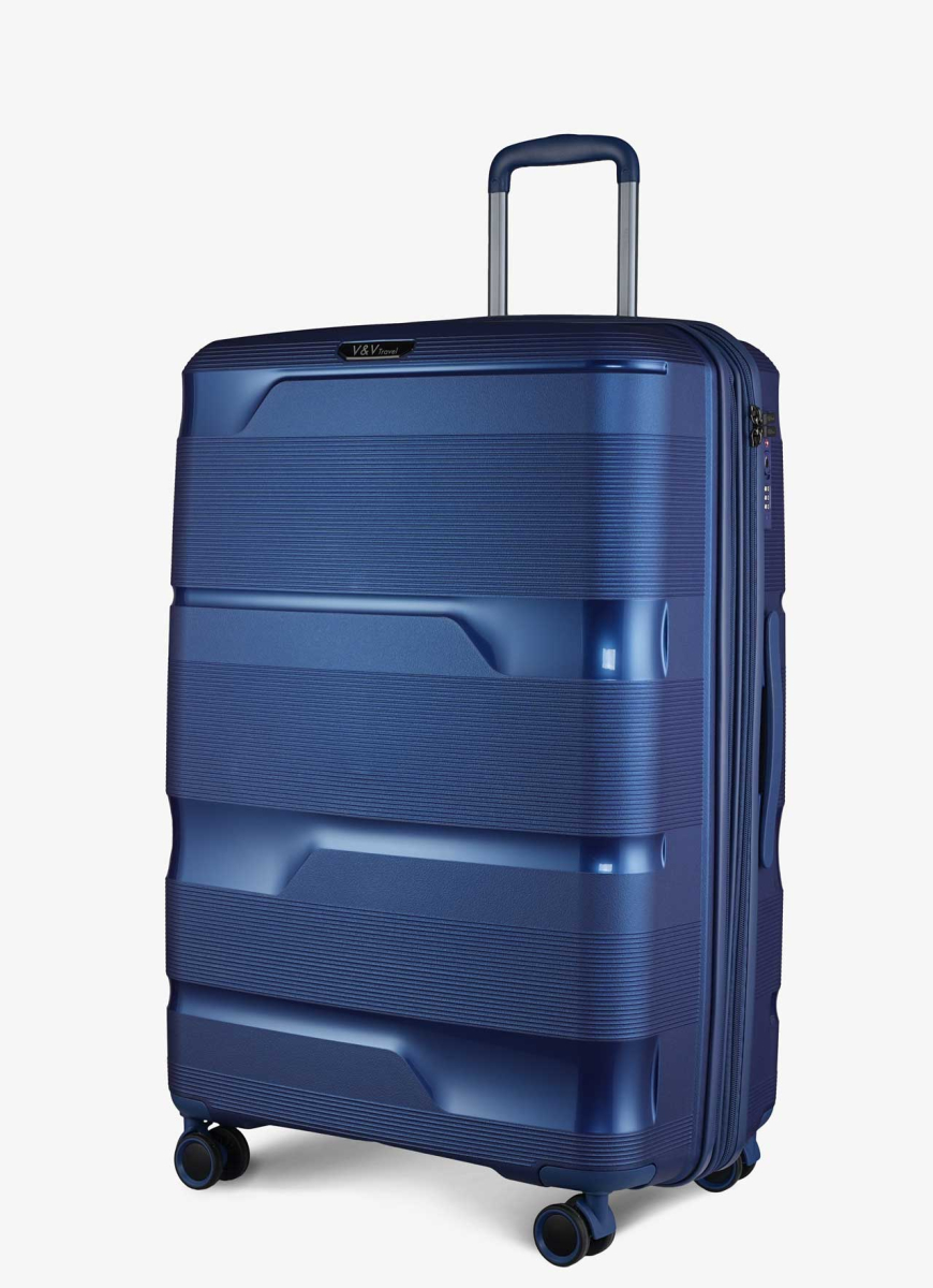 Валіза V&V Travel Metallo 8023-75 Blue