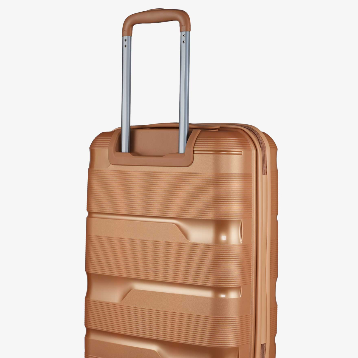 Rose gold sales luggage bag