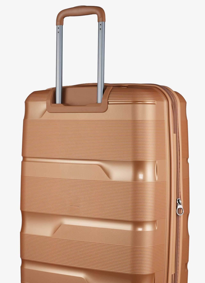 Suitcase V&V Travel Metallo 8023-65 Gold