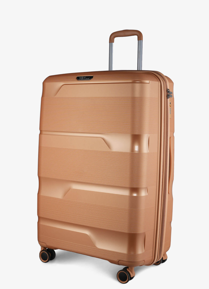 Suitcase V&V Travel Metallo 8023-75 Gold