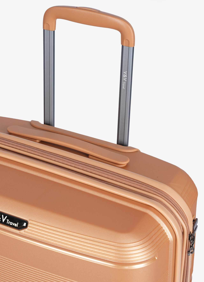 Suitcase V&V Travel Metallo 8023-75 Gold