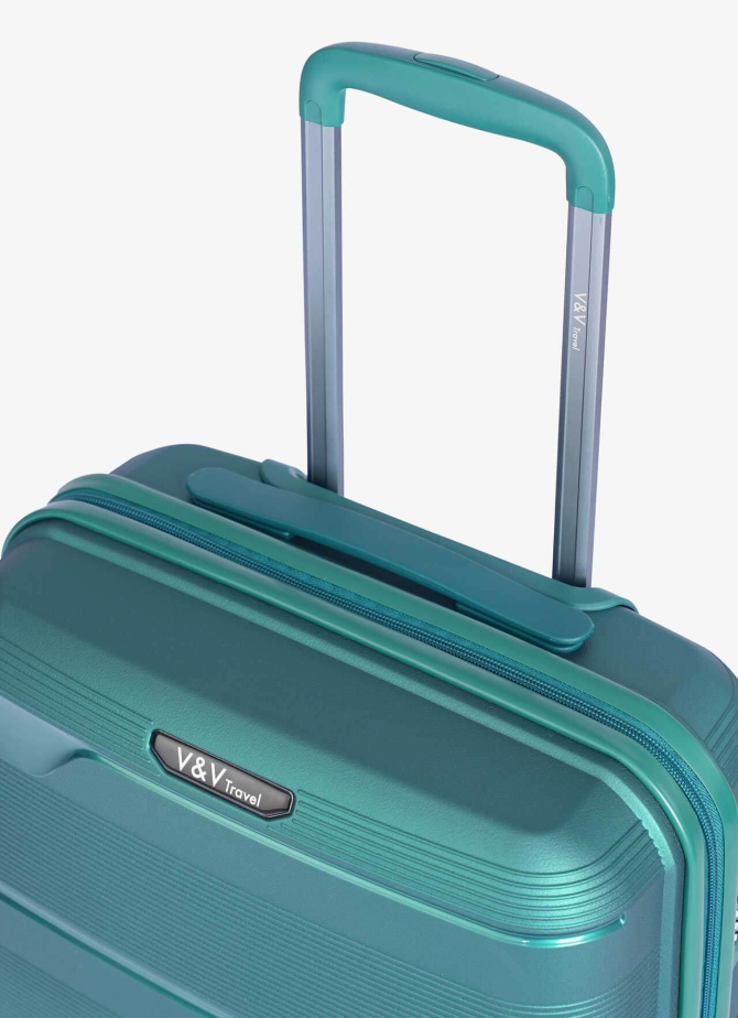 Kufr V&V Travel Metallo 8023-65 Green