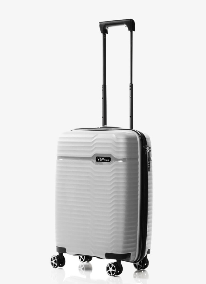 Suitcase V&V Travel Summer Brave 8018-55 Silver