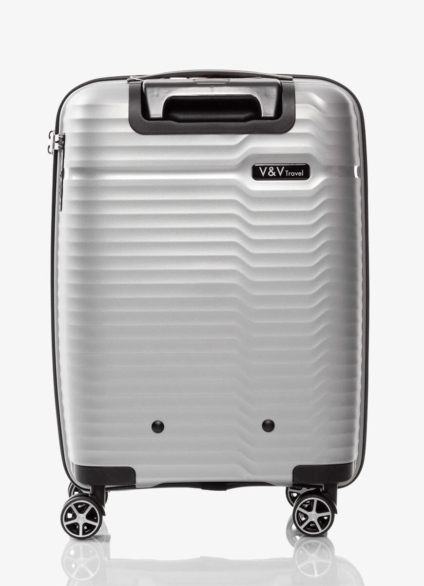 Suitcase V&V Travel Summer Brave 8018-55 Silver