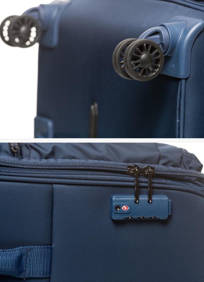 Suitcase V&V Travel One Life 8024-55 Blue